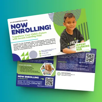 Invent Learning Hub postcards