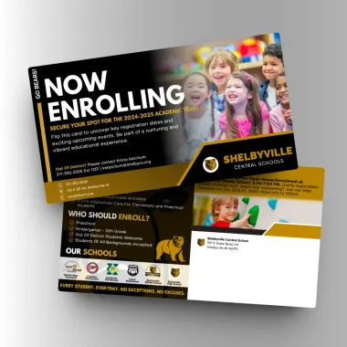 Shelbyville Central Schools — Enrollment Postcard